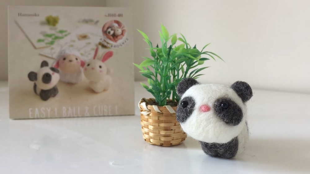 DIY Needle Felt Panda Tutorial 2