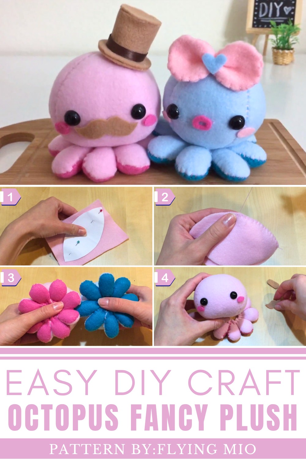 DIY Octopus Fancy Plush Tutorial