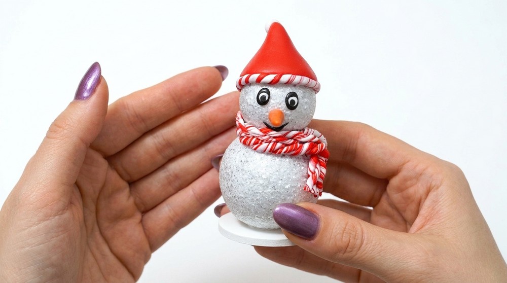 DIY Polymer Clay Christmas Snowman Pattern 5