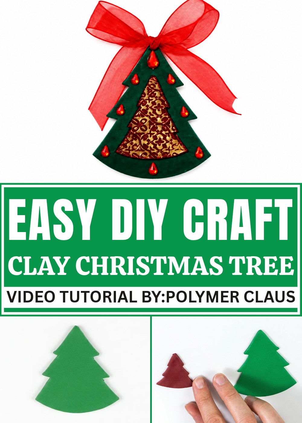 DIY Polymer Clay Christmas Tree Pattern