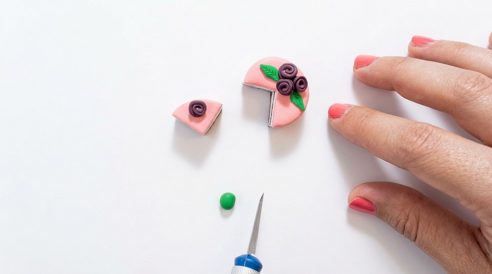 DIY Polymer Clay cake Pattern 5