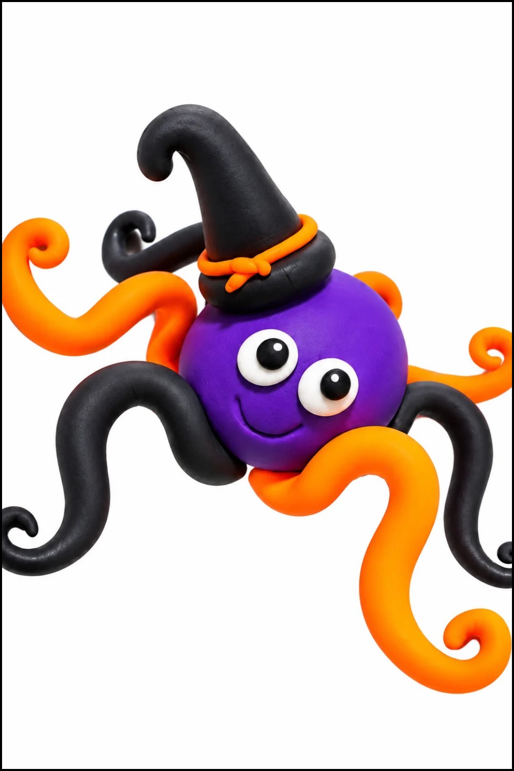 DIY Polymer Clay Halloween Octopus Pattern 7