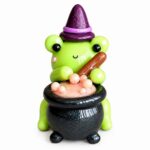 DIY Polymer Clay Halloween Witch Frog 6