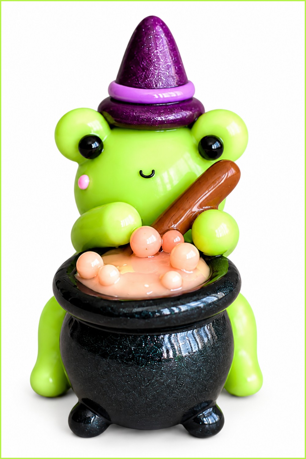DIY Polymer Clay Halloween Witch Frog 7
