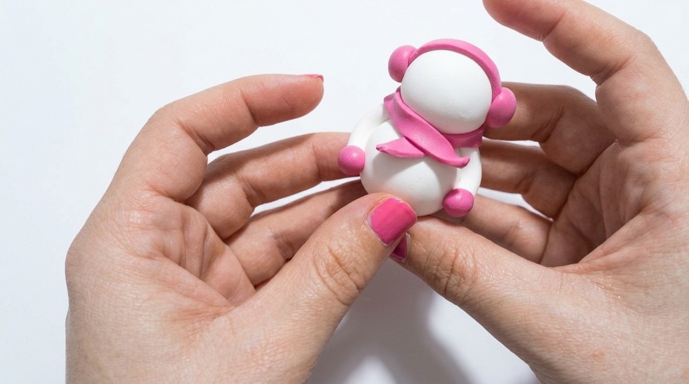 DIY Polymer Clay Snowman 5