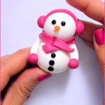 DIY Polymer Clay Snowman 8