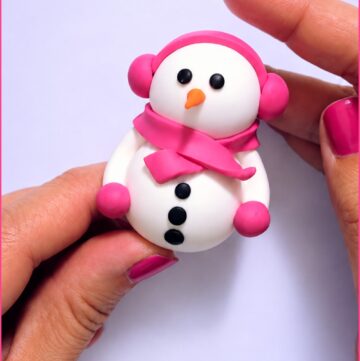 DIY Polymer Clay Snowman 8
