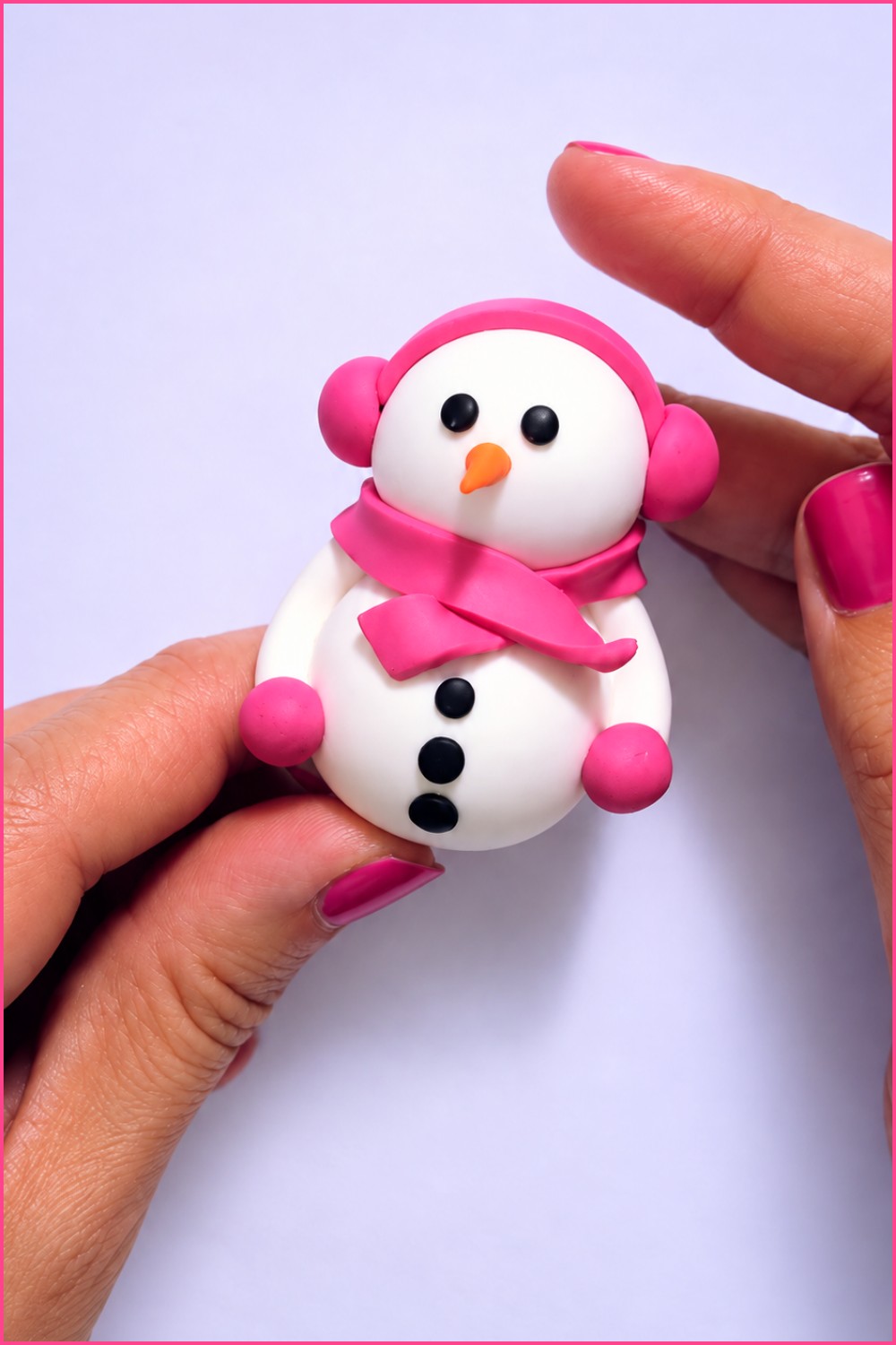 DIY Polymer Clay Snowman 8