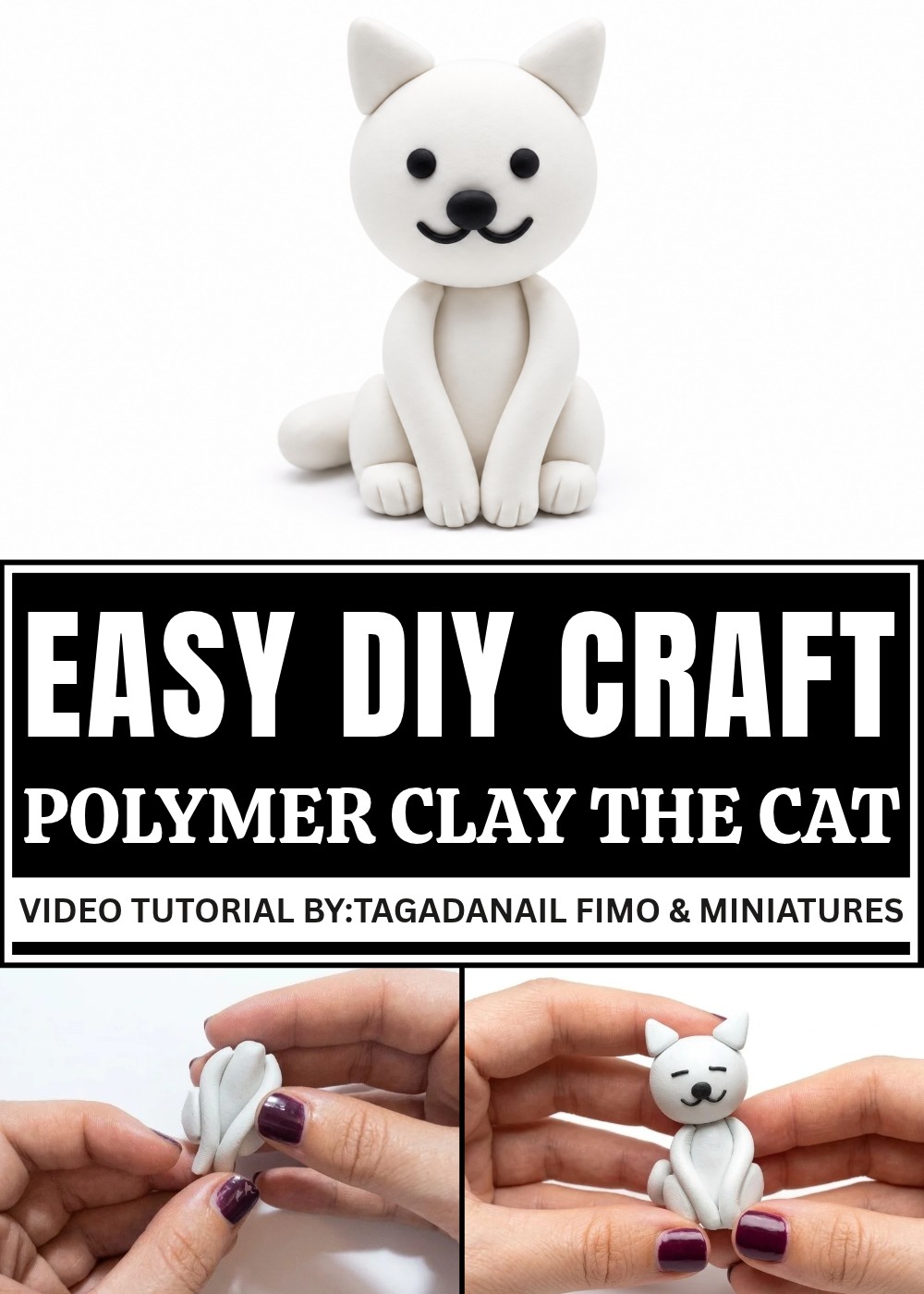 DIY Polymer Clay The Cat Pattern