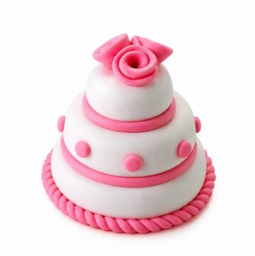 DIY Polymer Clay Wedding Cake Pattern 6
