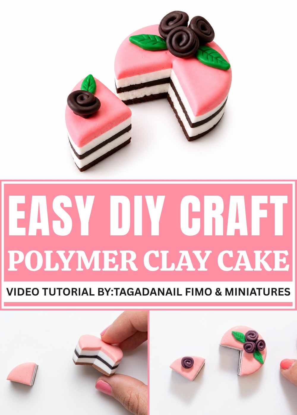DIY Polymer Clay cake Pattern