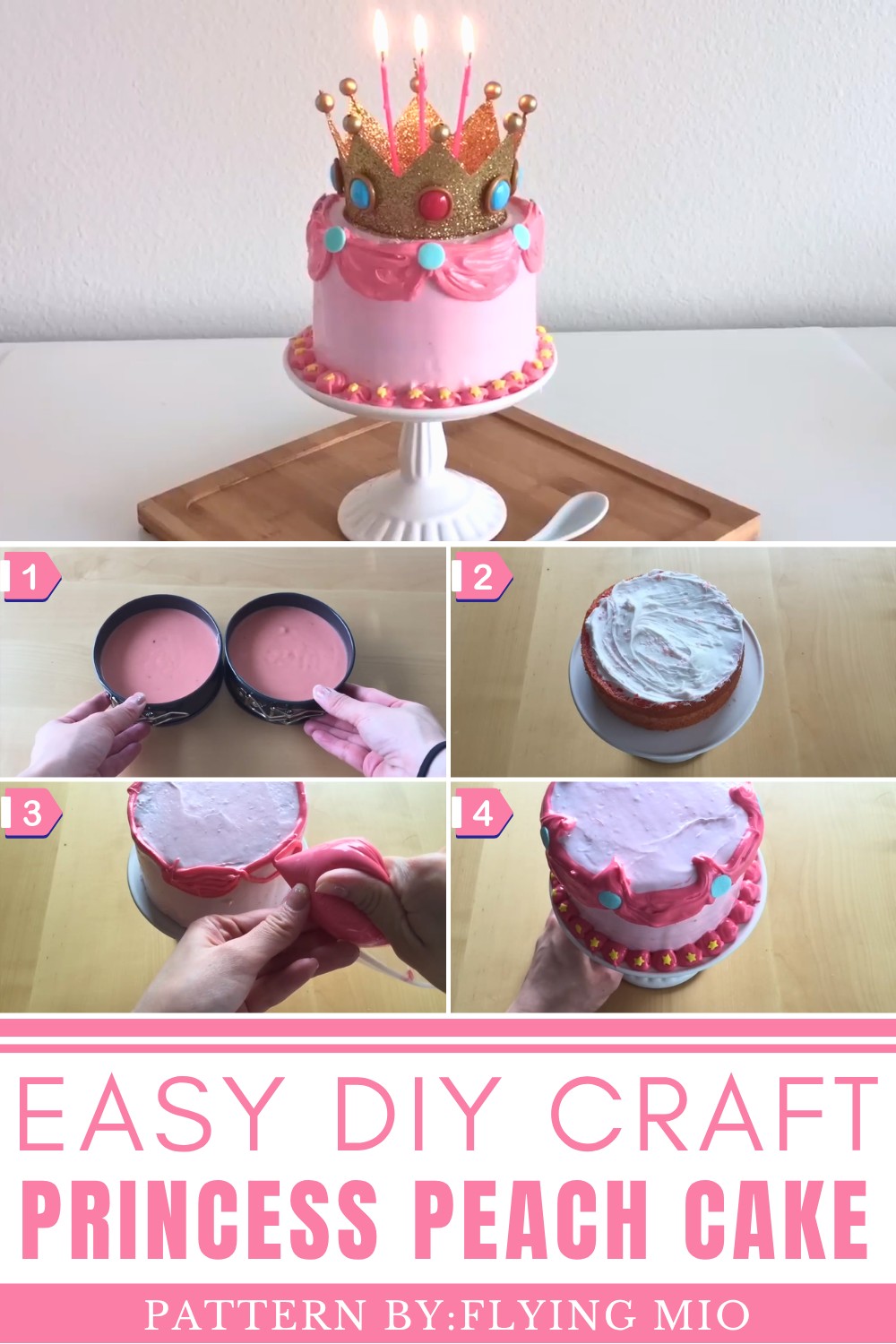 DIY Princess Peach Cake