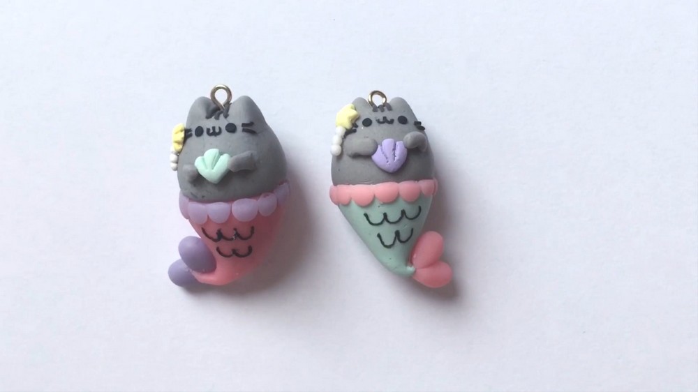 DIY Pusheen Mermaid Charm 8