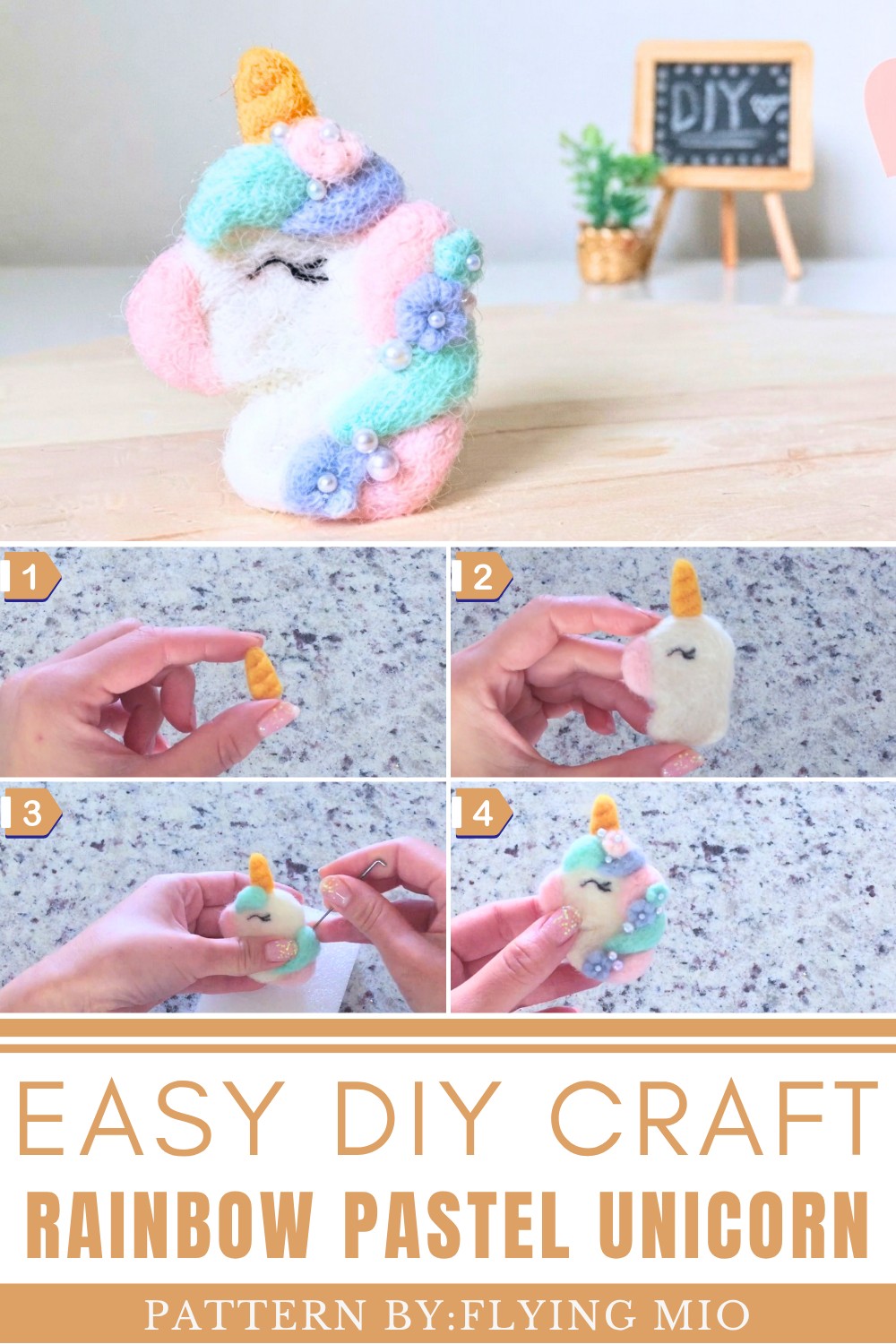 DIY Rainbow Pastel Unicorn
