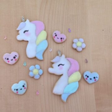 DIY Rainbow Unicorn Sugar cookie charms 1