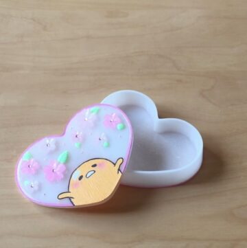 DIY Sakura Gudetama Trinket Box 1
