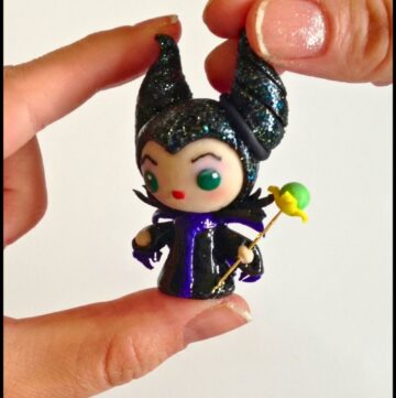Disney Maleficent Chibi Kawaii Clay Tutorial 1