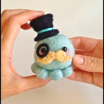 Fancy Octopus Mustache Plushie Tutorial 7