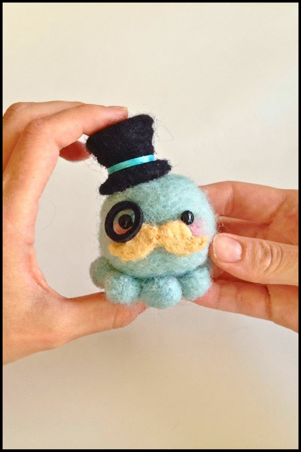 Fancy Octopus Mustache Plushie Tutorial 7