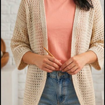 How To Crochet Summer Cardigan Pattern 1