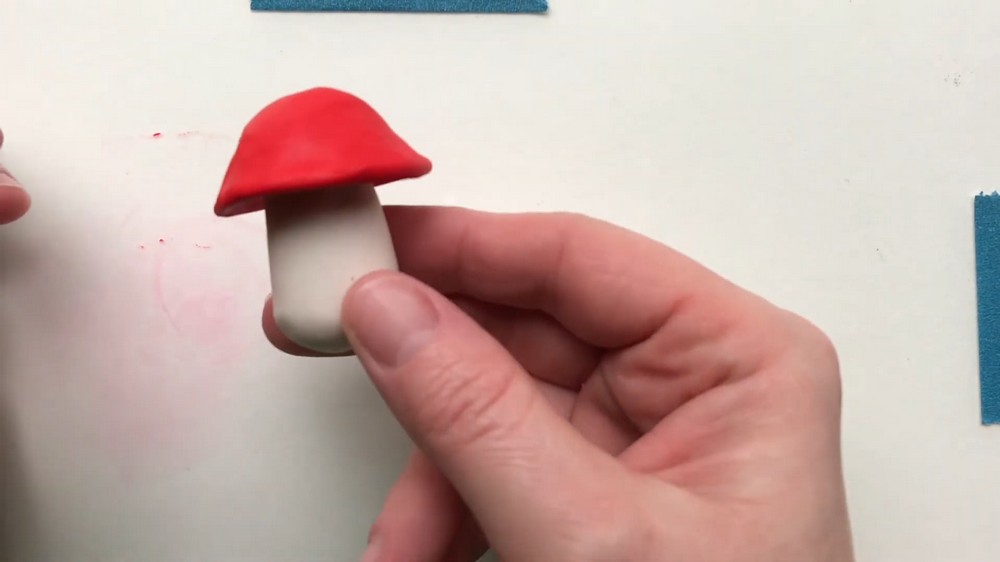 DIY Polymer Clay Mushroom Pattern 4