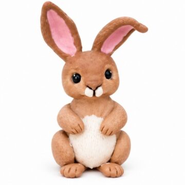 DIY Polymer Clay Rabbit Tutorial 6