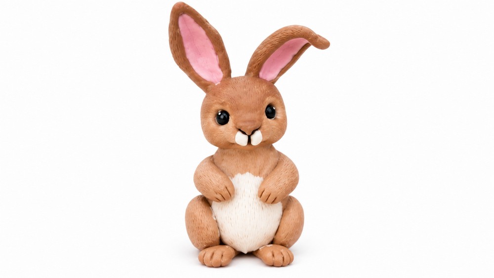 DIY Polymer Clay Rabbit Tutorial 6