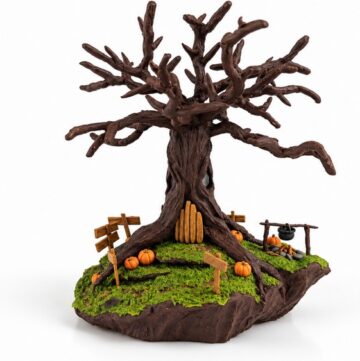 DIY Polymer Clay Mini Haunted Tree Tutorial 6