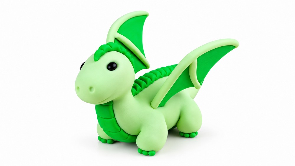 DIY Polymer Clay Mini Dragon Tutorial 6