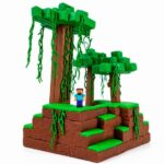 DIY Polymer Clay Minecraft Jungle Biome Pattern 6