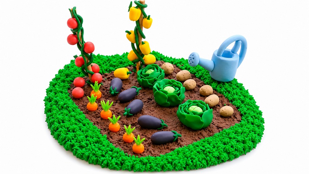 DIY Polymer Clay Vegetable Garden Tutorial 6