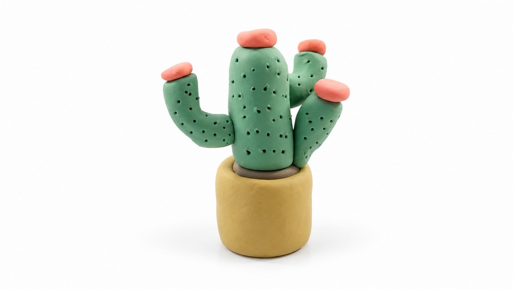 DIY Polymer Clay Cactus Tutorial 6