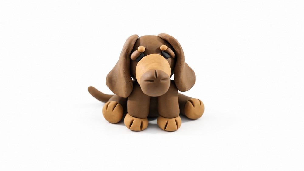 DIY Polymer Clay Cute Dog Tutorial 6