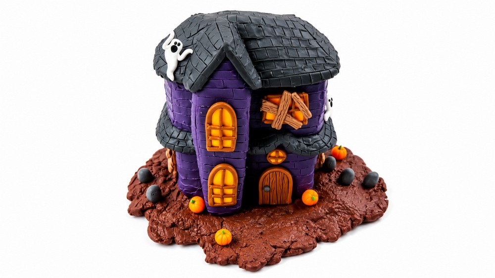 DIY Polymer Clay Haunted House Tutorial 6