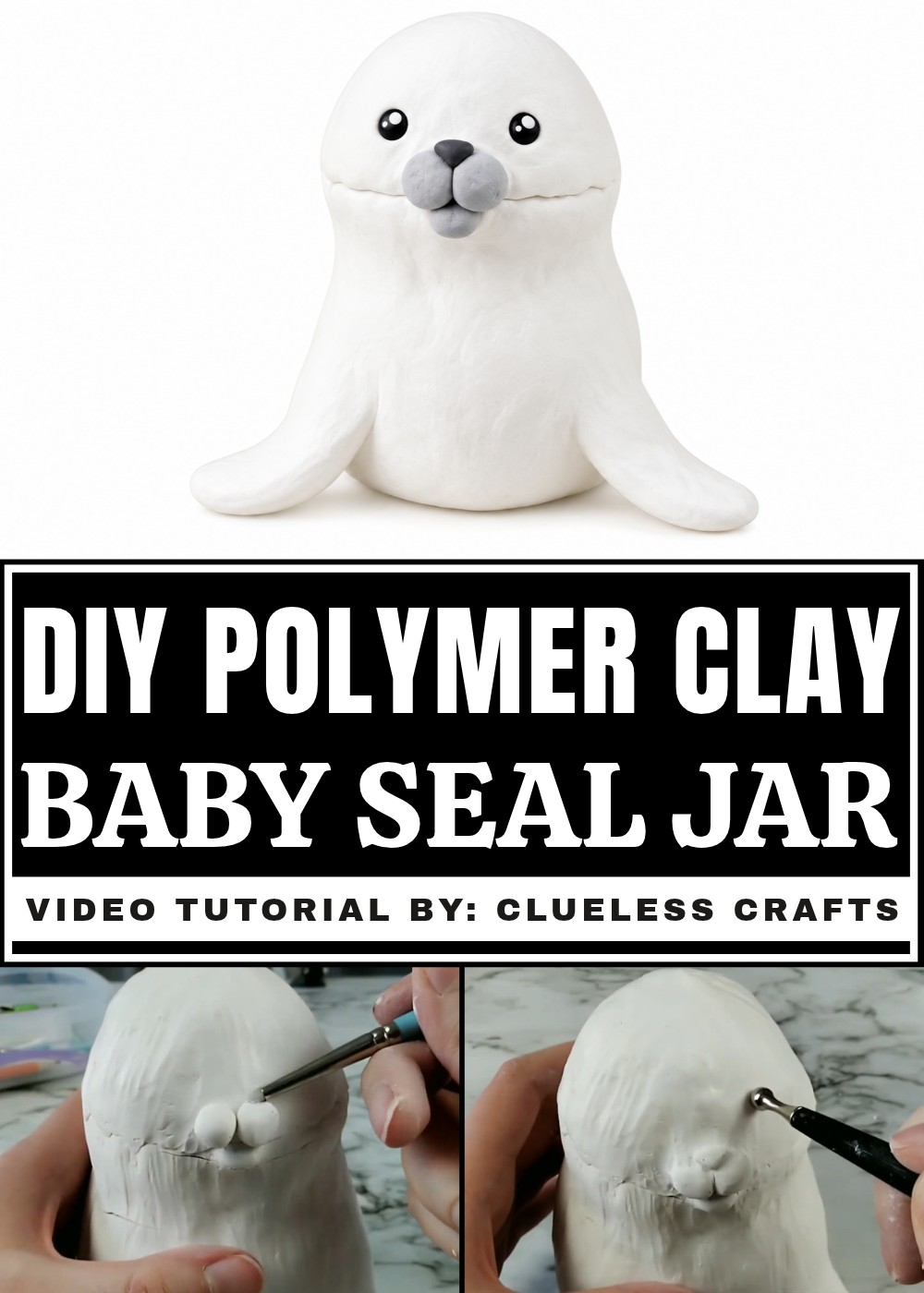 DIY Polymer Baby Seal Jar Tutorial
