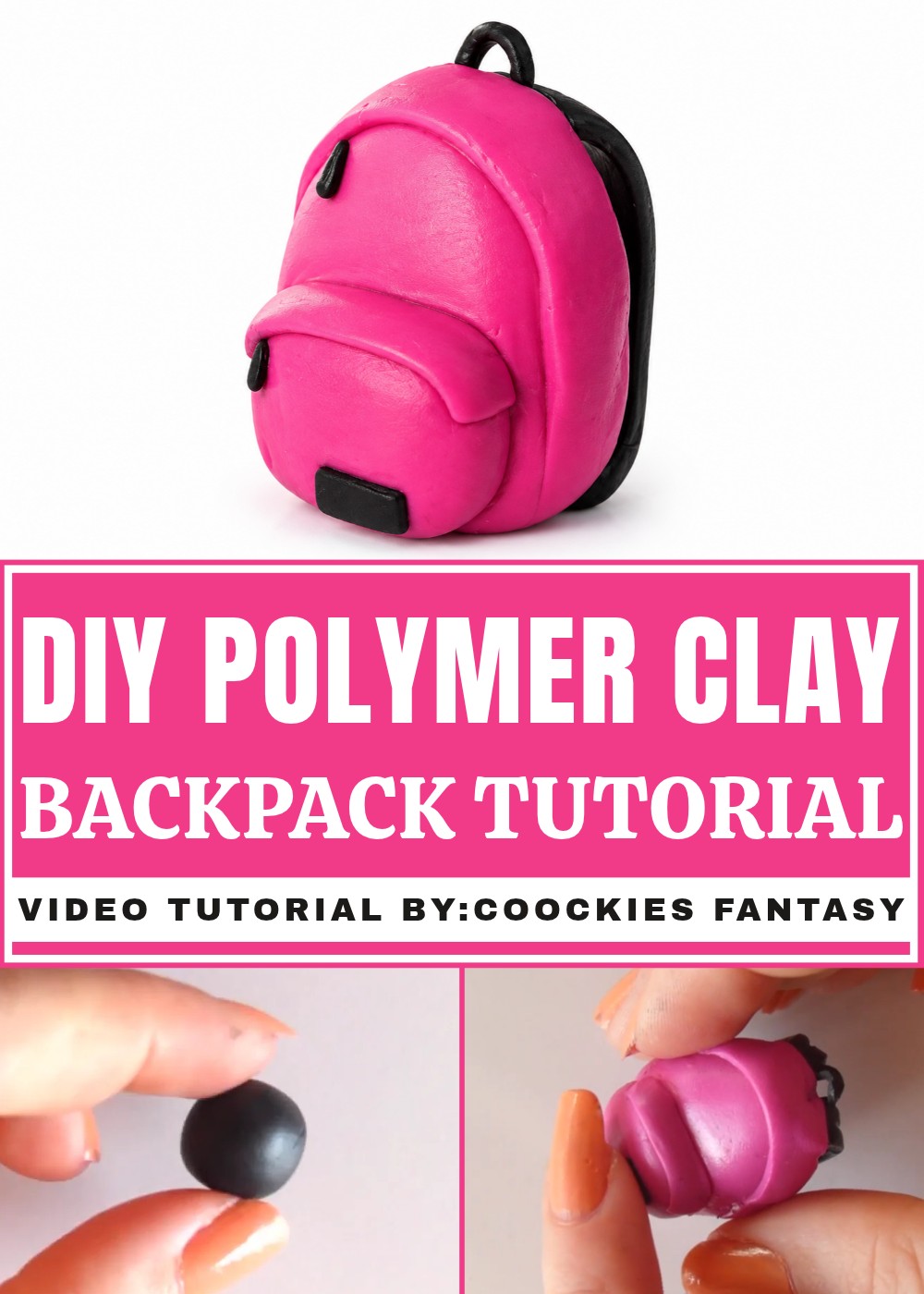 DIY Polymer Clay Backpack Tutorial