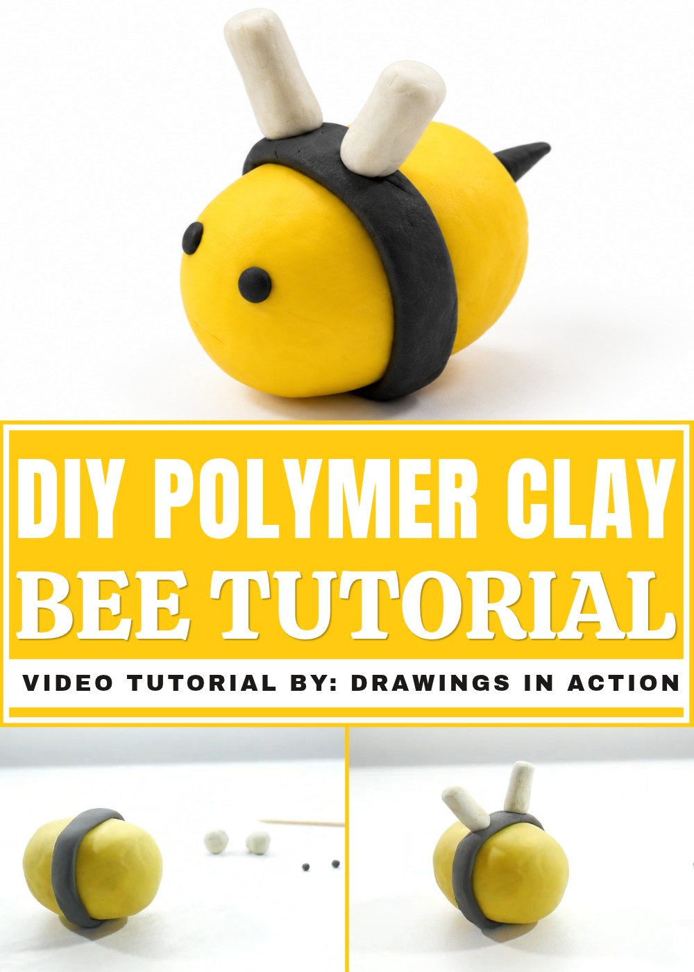 DIY Polymer Clay Bee Tutorial