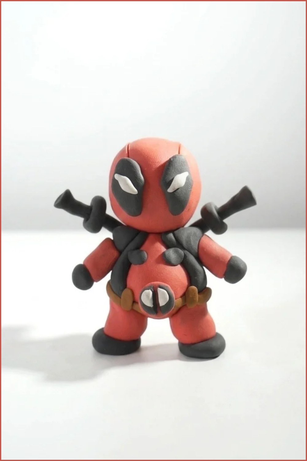 DIY Polymer Clay Chibi Deadpool Tutorial 7