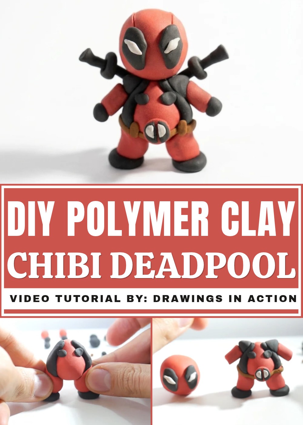 DIY Polymer Clay Chibi Deadpool Tutorial