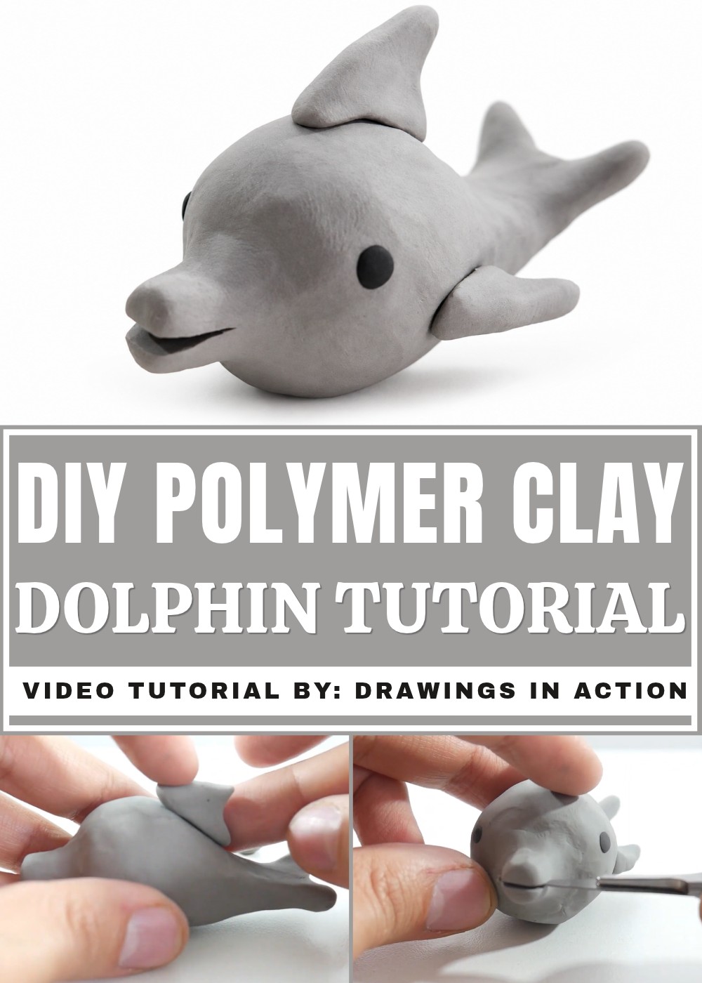 DIY Polymer Clay Dolphin Tutorial