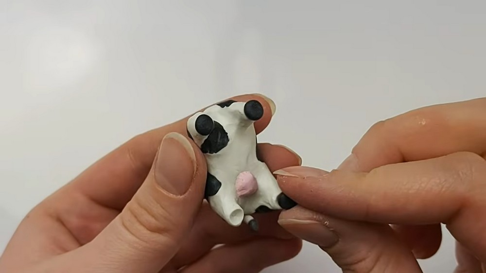 DIY Polymer Clay Mini Cow Tutorial 3