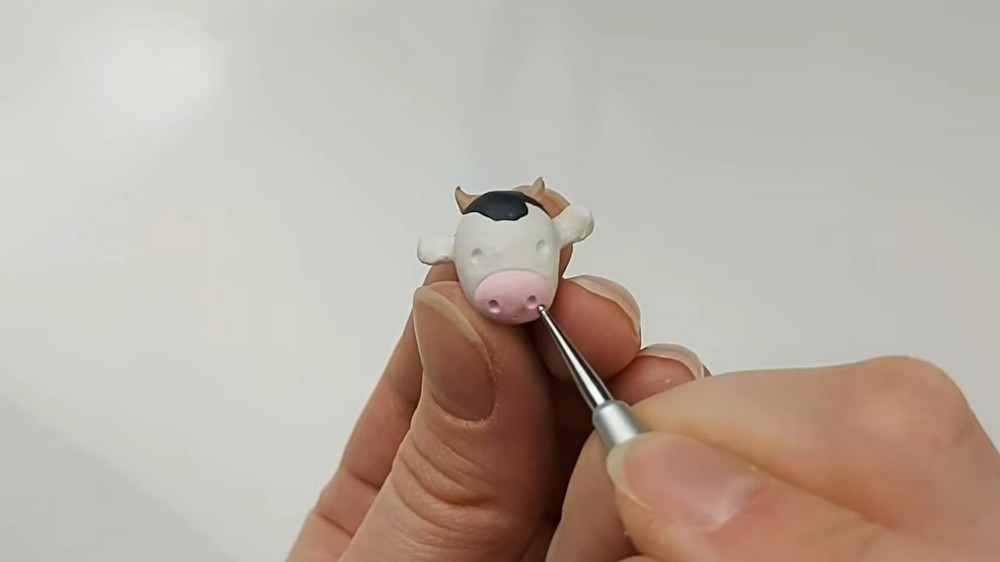 DIY Polymer Clay Mini Cow Tutorial 5