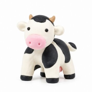 DIY Polymer Clay Mini Cow Tutorial 6