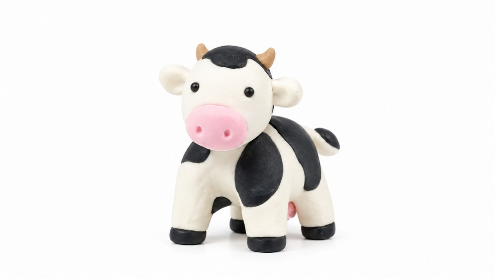 DIY Polymer Clay Mini Cow Tutorial 6