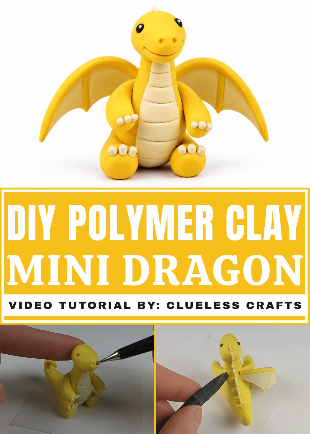 DIY Polymer Clay Mini Dragon Tutorial