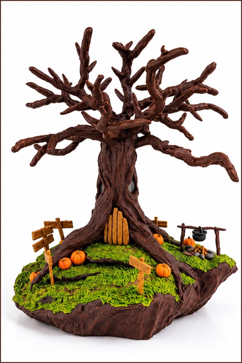DIY Polymer Clay Mini Haunted Tree Tutorial 7
