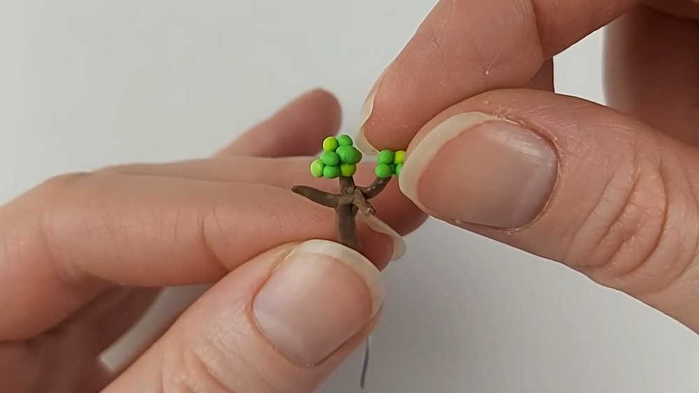 DIY Polymer Clay Mini Trees Tutorial 4