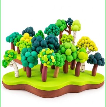 DIY Polymer Clay Mini Trees Tutorial 7