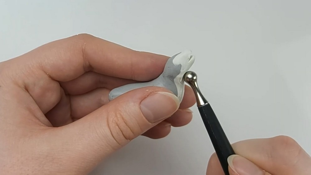 DIY Polymer Clay Mini Wolf Tutorial 3