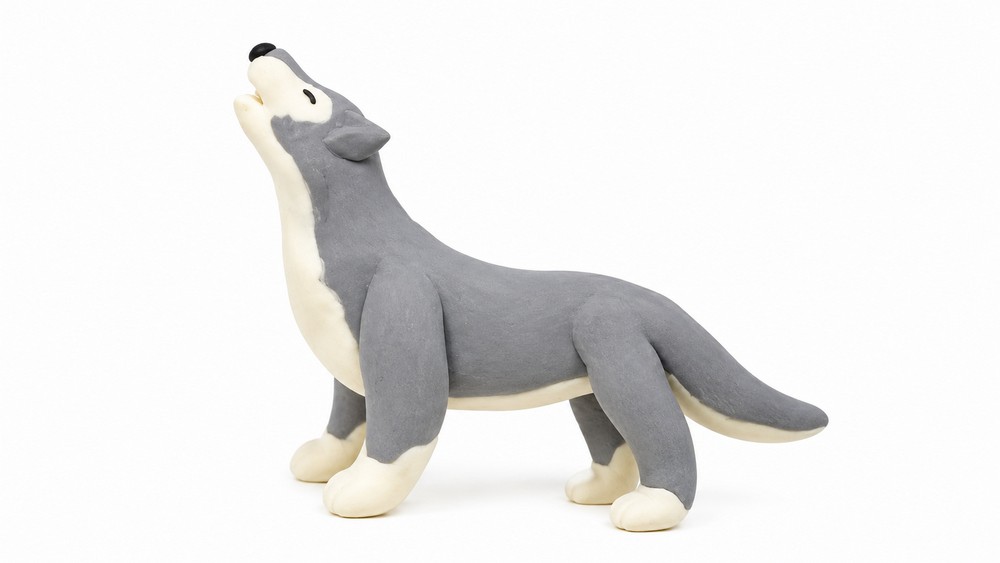 DIY Polymer Clay Mini Wolf Tutorial 6